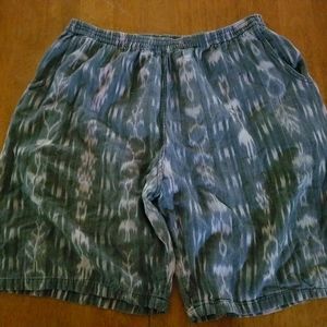 Vtg Guatemalan Shorts W 14-16 Pink Gray